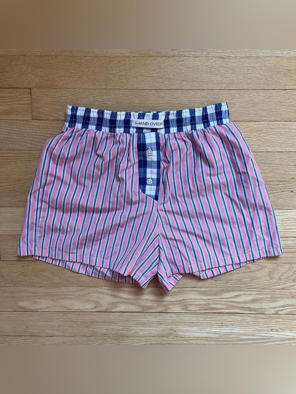 Stradivarius Pink & Navy Stripe Women’s Shorts
